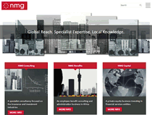 Tablet Screenshot of nmg-group.com